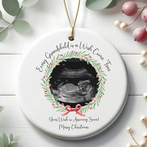 Ultrasound Ornament Grandparent Ornament Expecting Parents Pregnancy Picture Ornament Baby Coming Soon to be Mum Ultrasound Gift CO35