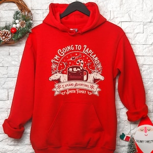 Personalised Lapland Sweatshirt Hoodie Unisex Lapland Matching Christmas Family Top Christmas Jumper Lapland Clothing Lapland Reveal