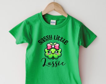 Girl St Patricks Day Shirt Baby Girl St Patricks Day Outfit Toddler St Patricks Day Shirt Funny St Patricks Day Tee Kid Shamrock Crew Neck