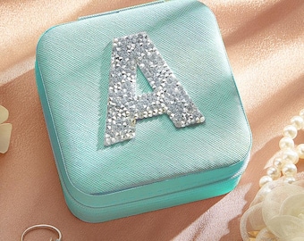 Personalized Travel Jewelry Box  Bridesmaid Gift Custom Jewellery Organizer Birthday Gift for Niece Sister Friend Party Wedding Favour