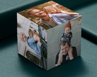 Personalised Picture Rubik's Cube Gift Custom Photo Magic Cube Anniversary Birthday Gift For Rubix Cube Puzzle Lover Kids Christmas Gift