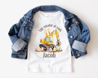 Personalized Easter Boys Shirt Boy Easter Name Shirt Boys Easter Shirt Toddler Boy Easter Shirt Easter Egg Hunt Tee Cousin Crew