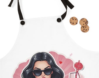 Gift for Women Sister Her Friend, Apron Mockup, Apron Cooking, Apron Custom, Personalized Printed Apron, Print on demand Apron,