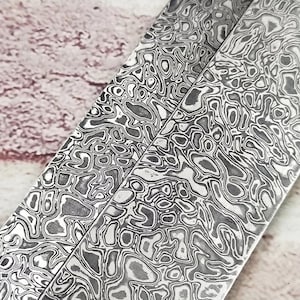 Damascus Steel Billet Bar Blank Making Knife Blade Diy Material VG10 Sandwich Heat Treated