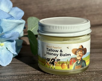Tallow Balm, Beef Tallow Moisturizer, Tallow Face Cream, Tallow Hand Cream, Beef Tallow Skin Cream, Tallow & Honey Balm, Tallow Moisturizer