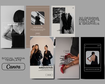 Minimal Editable Instagram Post Templates for Canva | Instant Download | Social Media Templates | Instagram Templates for Small Business