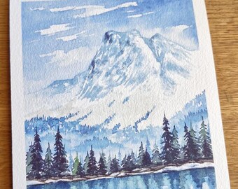 DRUK ARTYSTYCZNY HD: Jezioro górskie