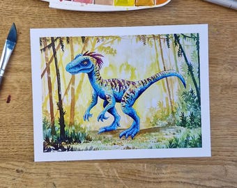 SD KUNSTDRUCK: Schnellkralle der Velociraptor 15 x 20 cm