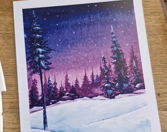 DRUK ARTYSTYCZNY SD: Fioletowa zimowa miłość 2