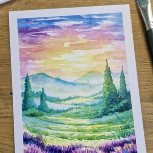 IMPRESIÓN ARTÍSTICA SD: Campos de lavanda