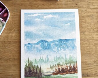 DRUK ARTYSTYCZNY HD: Kanadyjskie Jezioro Górskie