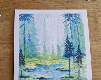 DRUK ARTYSTYCZNY HD: Forest Lake