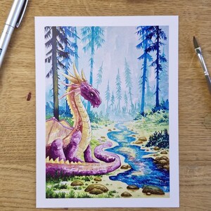 IMPRESIÓN ARTÍSTICA SD: Thornveil el Dragón 15 x 20 cm