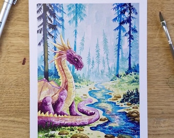 SD KUNSTDRUCK: Dornschleier der Drache 15 x 20 cm