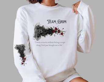 Gothic Team Grim Lightlark Inspired  Sweatshirt: Reader Sweatershirt, Book Boyfriend Sweater