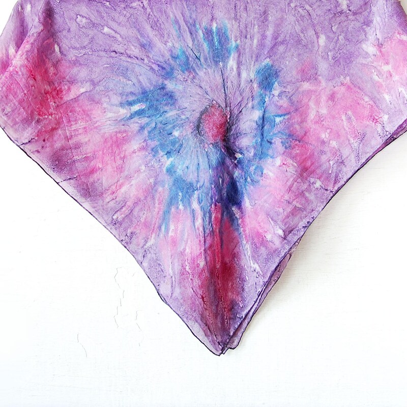 The Silk Bee Scarf in Blue main image 1
