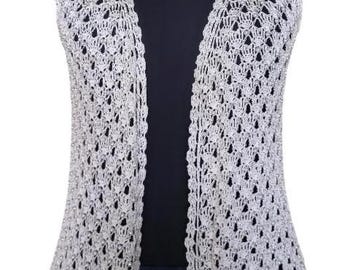 Vintage Häkelweste Frauen Handarbeit Boho Strick Weste Ärmellos Cardigan Cottagecore Boho Festival Top