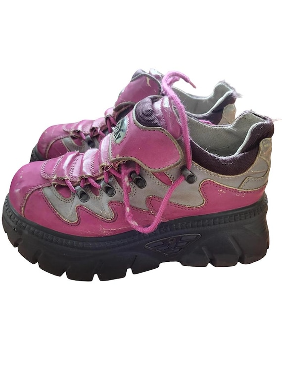 Rare Vintage Roxy Platform Sneakers EU 39 |  UK 6 – Y2K 90s Chunky Shoes, Pink Grey