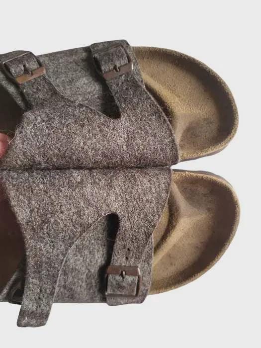 Birkenstock, Birkenstock Zürich Felt Sandals EU 43 Gray Wool Felt Made in Germany Comfort Clogs Unisex Gorpcore Slides