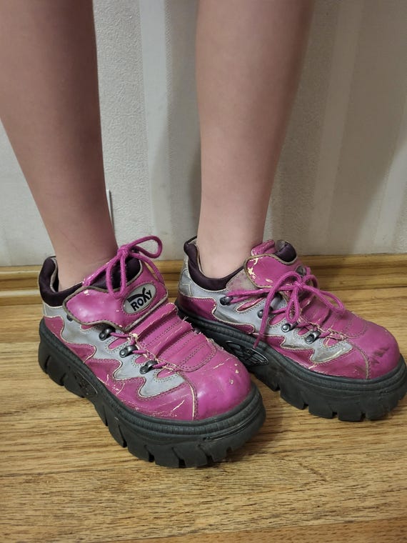 Y2k Rare Vintage Roxy Platform Sneakers / Trainers - Vintage
