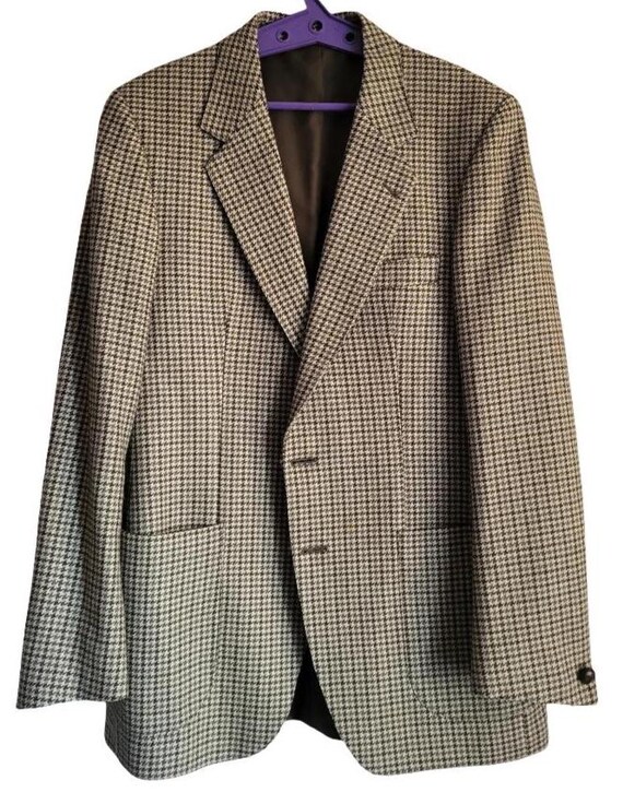 Men's Lambwool Checked Blazer, Burberry-style Plaid Jacket, Smart Casual Coat