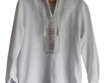 Boys Ukrainian Linen Shirt | Embroidered Vyshyvanka | Folk Ethnic top