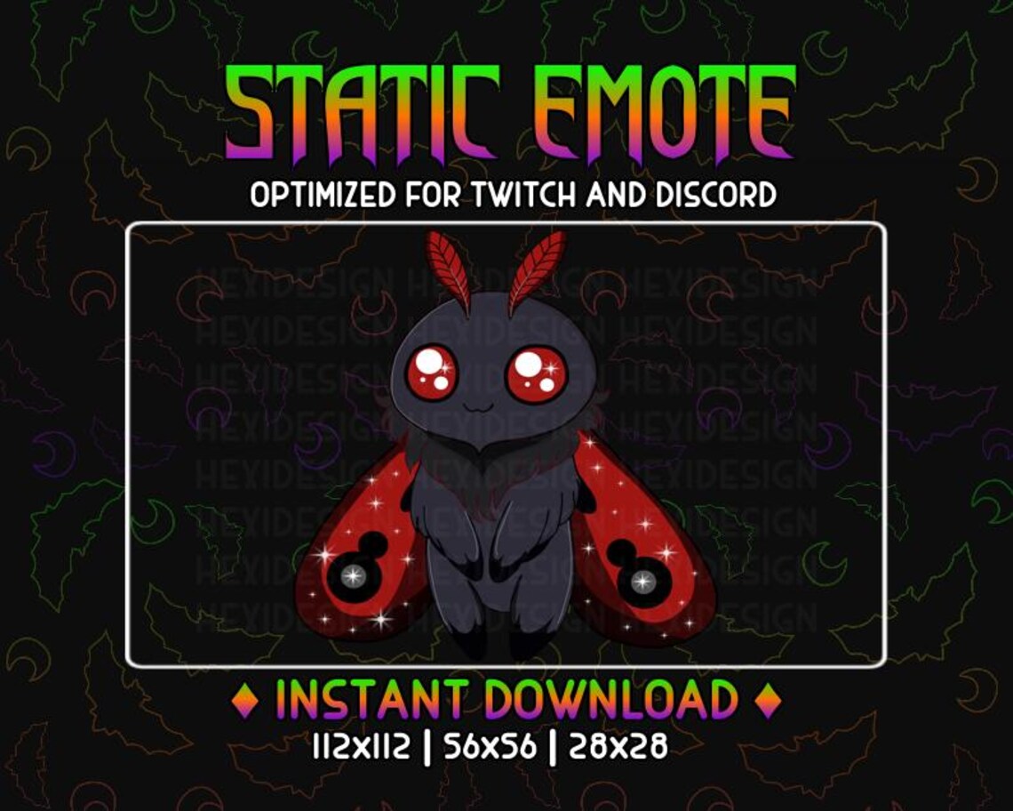 Twitch Chibi Mothman Emote - Etsy