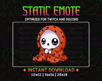 Comfy Ghost Emote: Twitch, YouTube, Discord (Digital File)