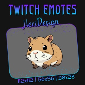 Twitch Emote Capybara Or Guinea Pig Emote For Streamers