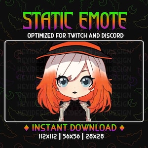 Twitch Emote | Girl In Witch Hat Spider Outfit DBD | For Streamers | Youtube Discord Twitch