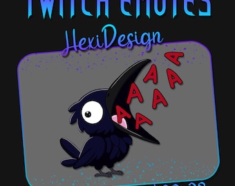 Gesto de Twitch Gesto del pájaro cuervo Gritando A AHHHHH