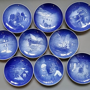 1920-1929 Bing & Grondahl Copenhagen Porcelain Christmas Plates