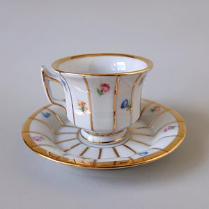 K&A Krautheim Selb Bavaria - Mocha Espresso Cup and Saucer - Krautheim Selb Bavaria Germany 1922-1945s