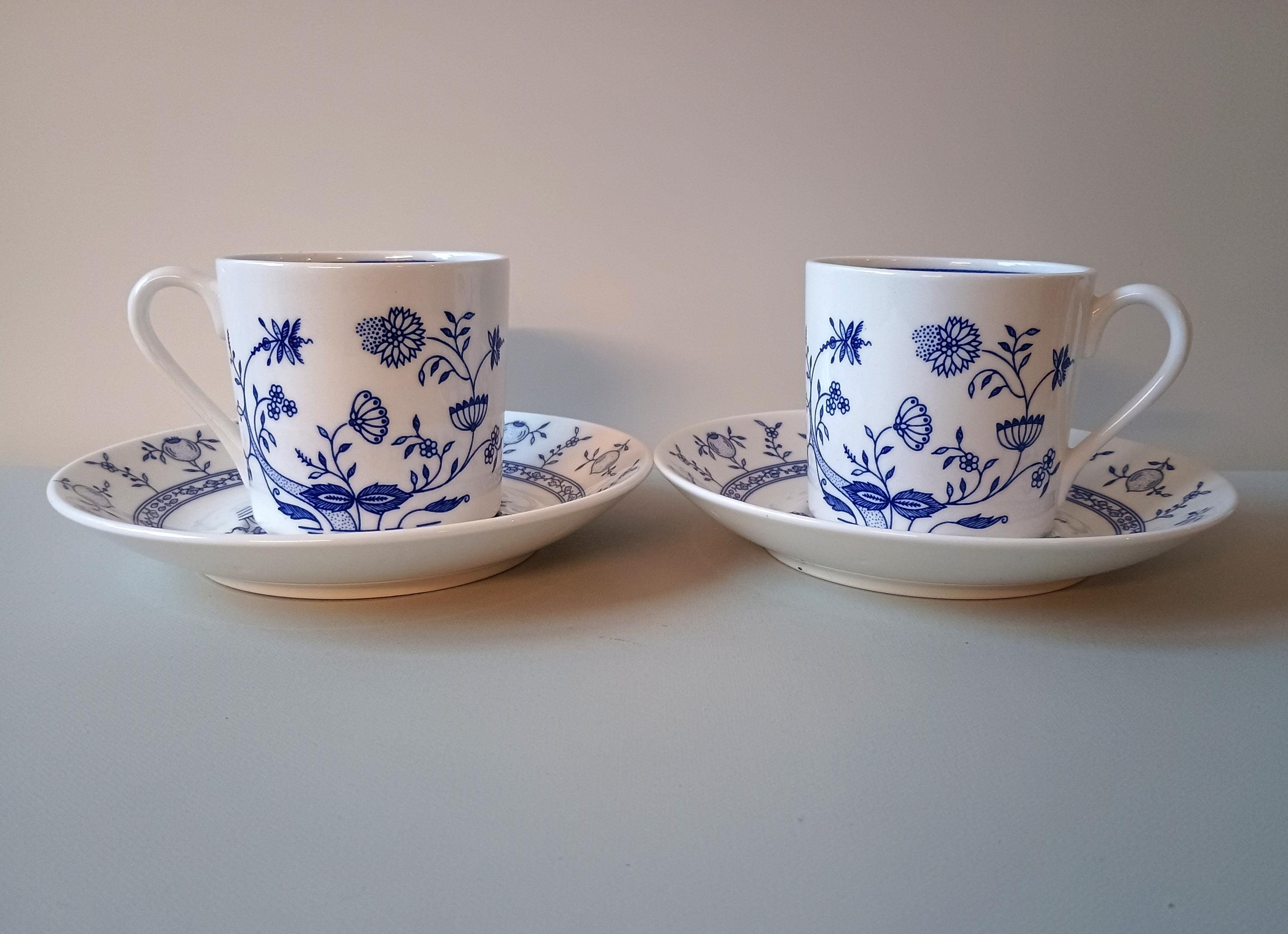 DRESDEN Gustavsberg - Set of 2 Coffee Cups & Saucers - in