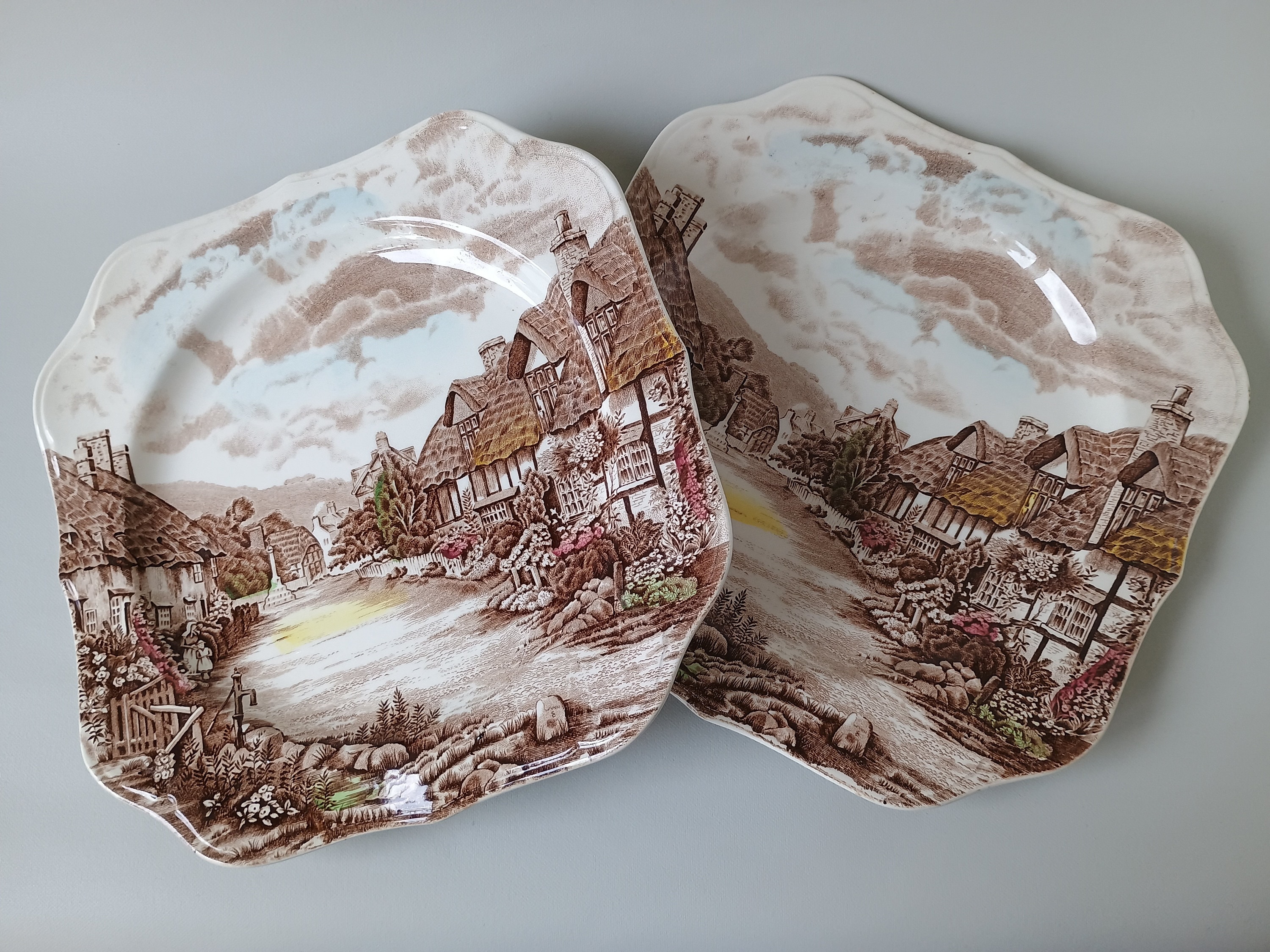 Johnson Bros Olde English Countryside Dinner Plates - Set of 2 - Etsy
