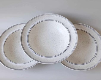 BIRKA Gustavsberg - SET of 3 Deep Plate (matte glaze!) - Stig Lindberg -  BIRKA Gustavsberg Sweden  In production 1973-1995