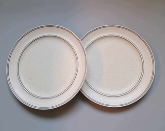 BIRKA Gustavsberg - SET of 2 Dinner Plates D-24 cm (matte glaze!) - Stig Lindberg -  BIRKA Gustavsberg Sweden  In production 1973-1995