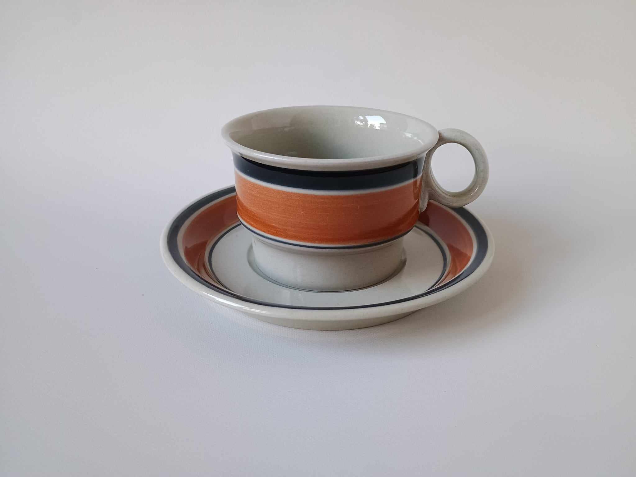 速くおよび自由な RANDA BANDA Höganäs Keramik - Tea Cup & Saucer - Höganäs 靴