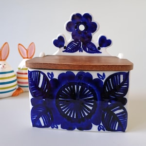 ARABIA Köökkiクッキ　塩入れ　ビンテージ Arabia Finland Salt Box - Etsy