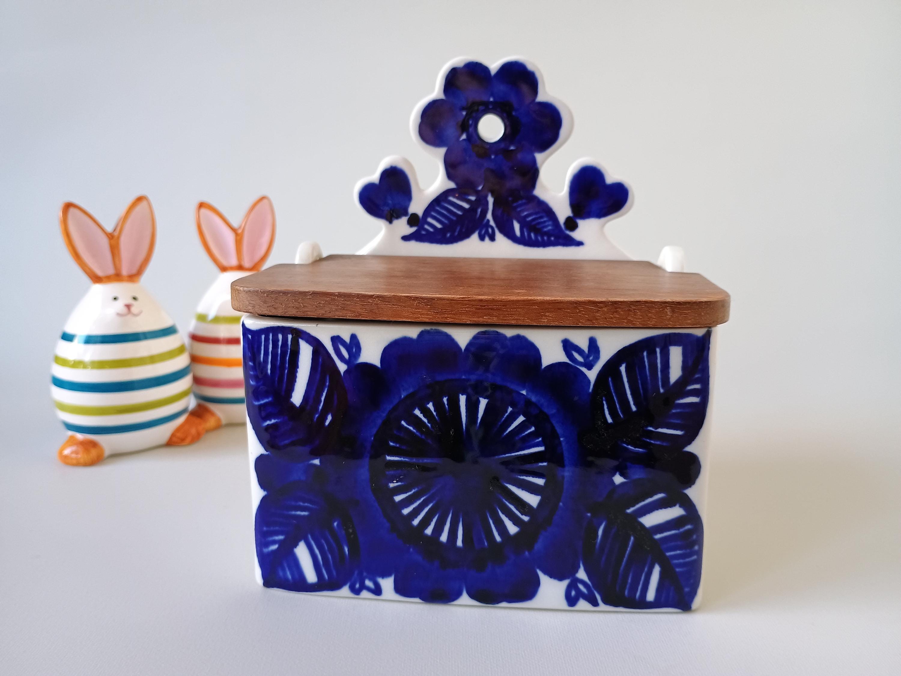ARABIA Köökkiクッキ　塩入れ　ビンテージ Arabia Finland Salt Box - Etsy