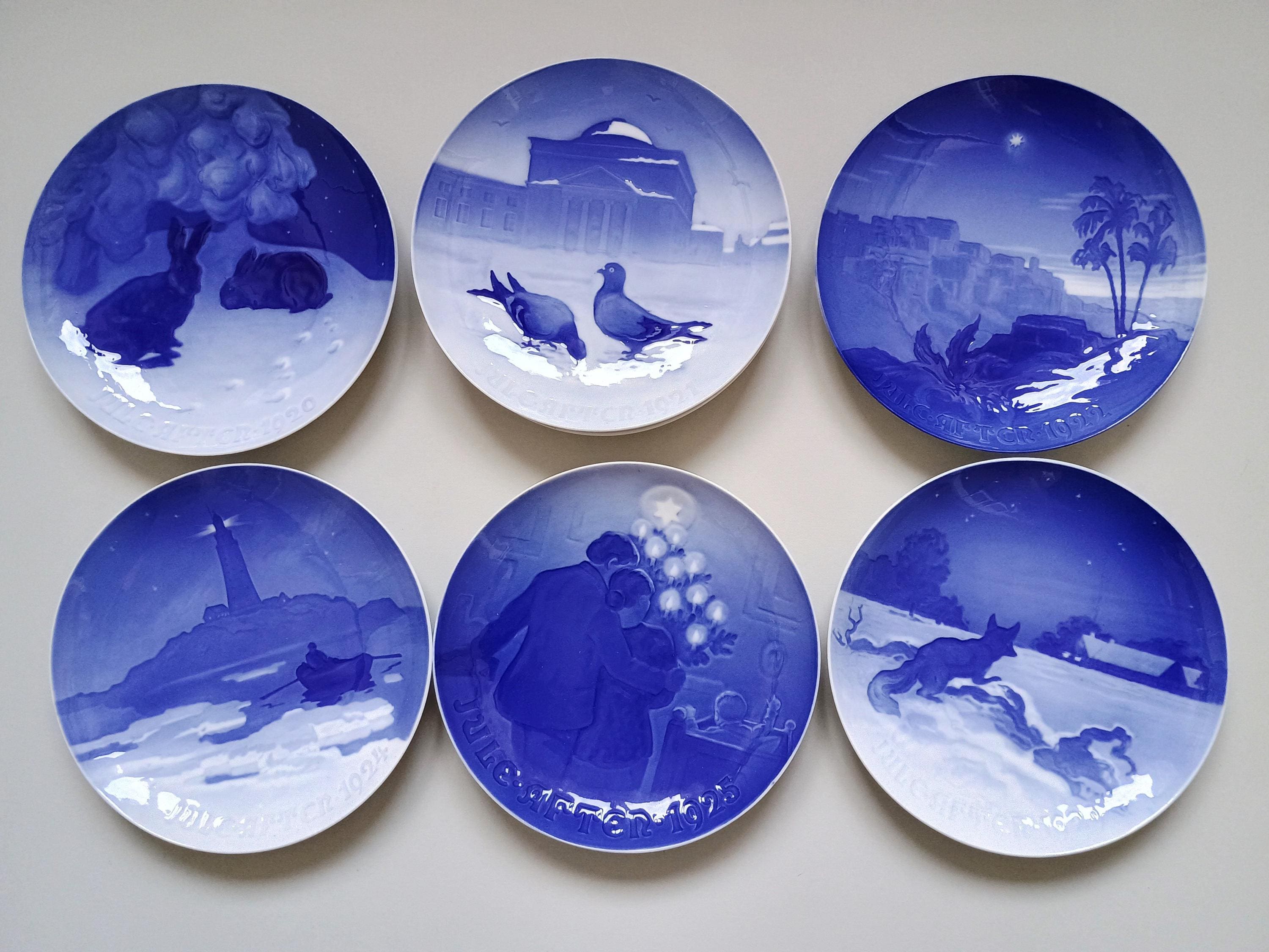 1920-1929 Bing & Grondahl Copenhagen Porcelain Christmas Plates
