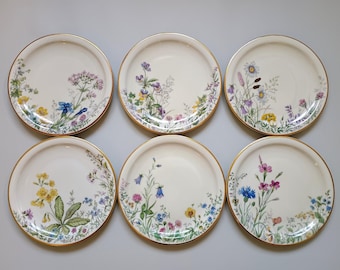 Krautheim Selb Bavaria Plate: Fine Porcelain with Wildflower Decor