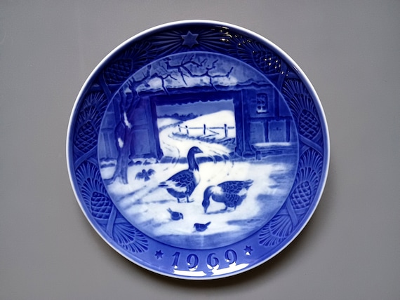 Piatto Di Natale Royal Copenhagen 1969 | Porcellana Originale Prima Scelta - Foto 5