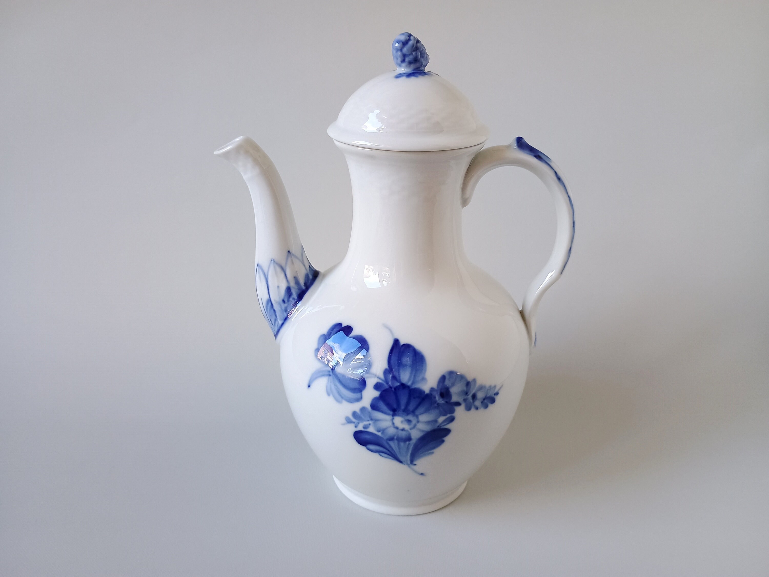 RESERVED! Royal Copenhagen Blue Flower Coffee Pot: Hand-Painted