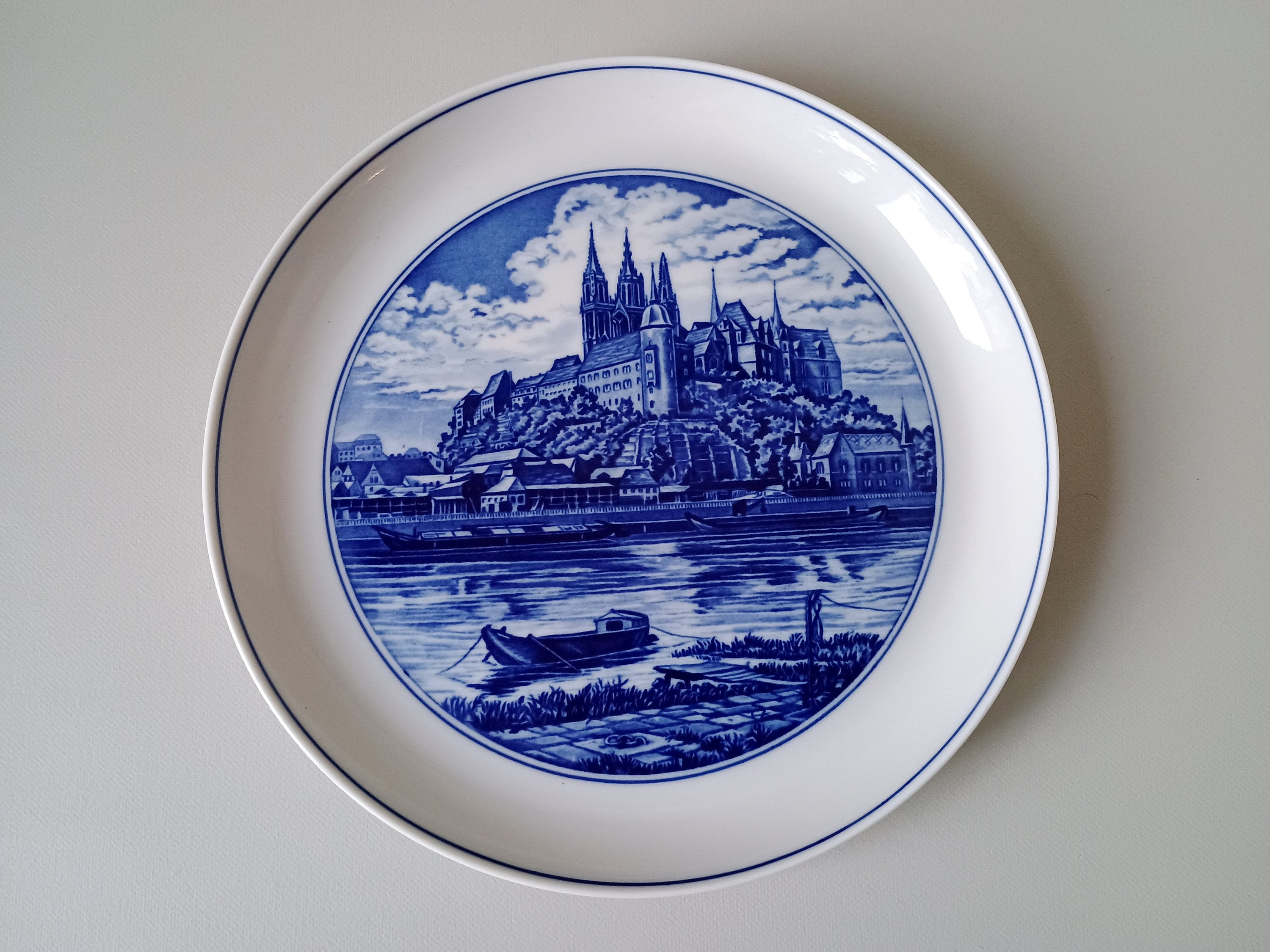 ・１９７１年・モーリッツブルグ城・クリスマスプレート・２５cm・Meissen・ 1976-1977-1978 MEISSEN Collectible Plates - Hand Painted