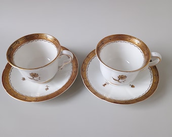 DRESDEN Gustavsberg - Set of 2 Coffee Cups & Saucers - in