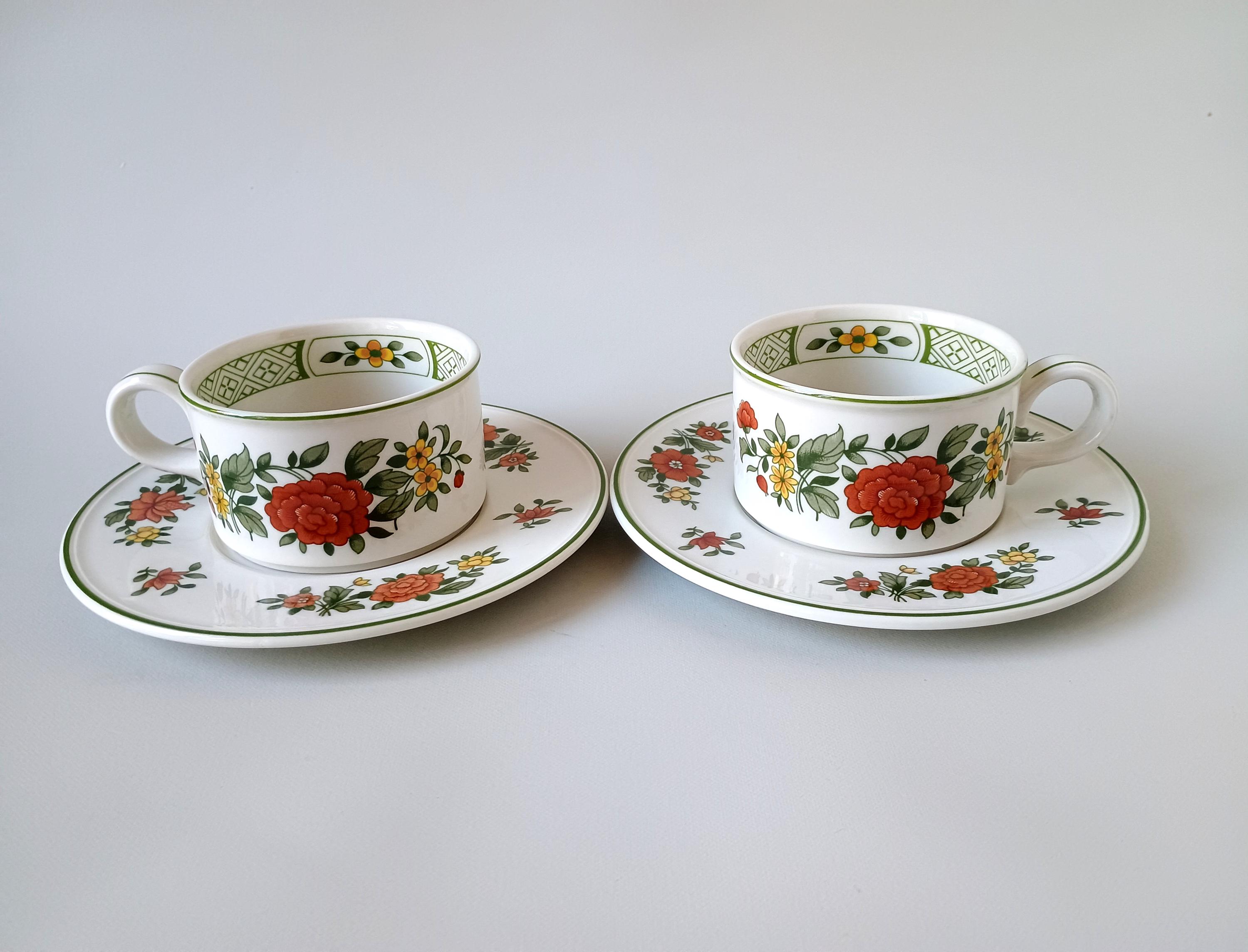 Villeroy & Boch - Summerday - Set of 2 Cups and Saucers - Villeroy
