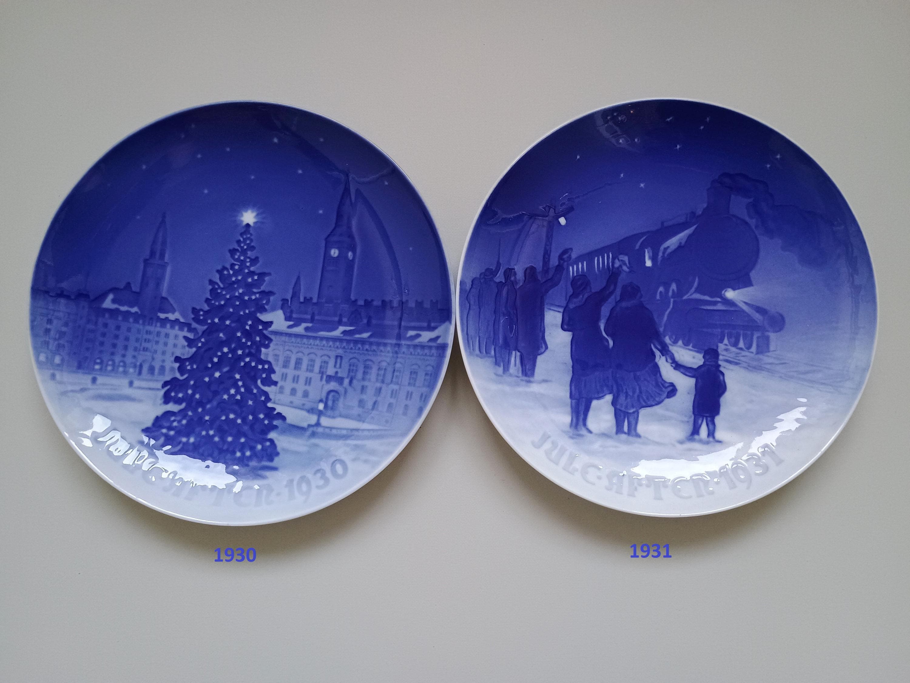 1930-1939 Bing & Grondahl Copenhagen Porcelain Christmas Plates