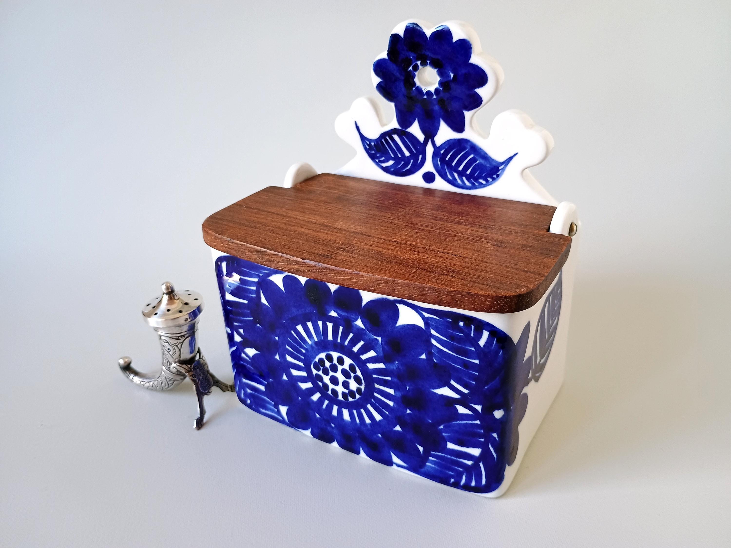 ARABIA Köökkiクッキ　塩入れ　ビンテージ Arabia Finland Salt Box - Etsy Australia