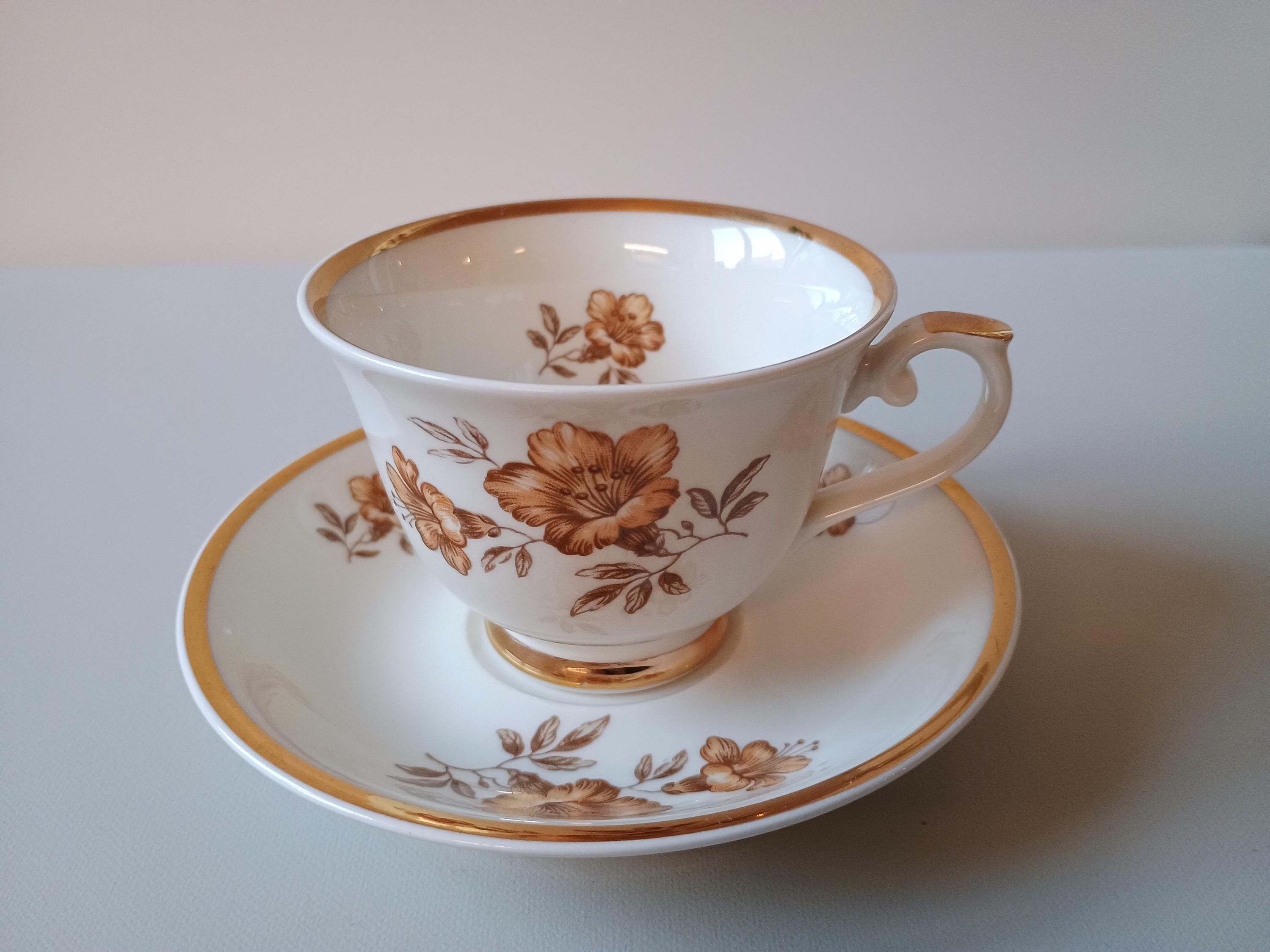 Myrna Arabia Finland Coffee Cup and Saucer - Olga Osol Floral